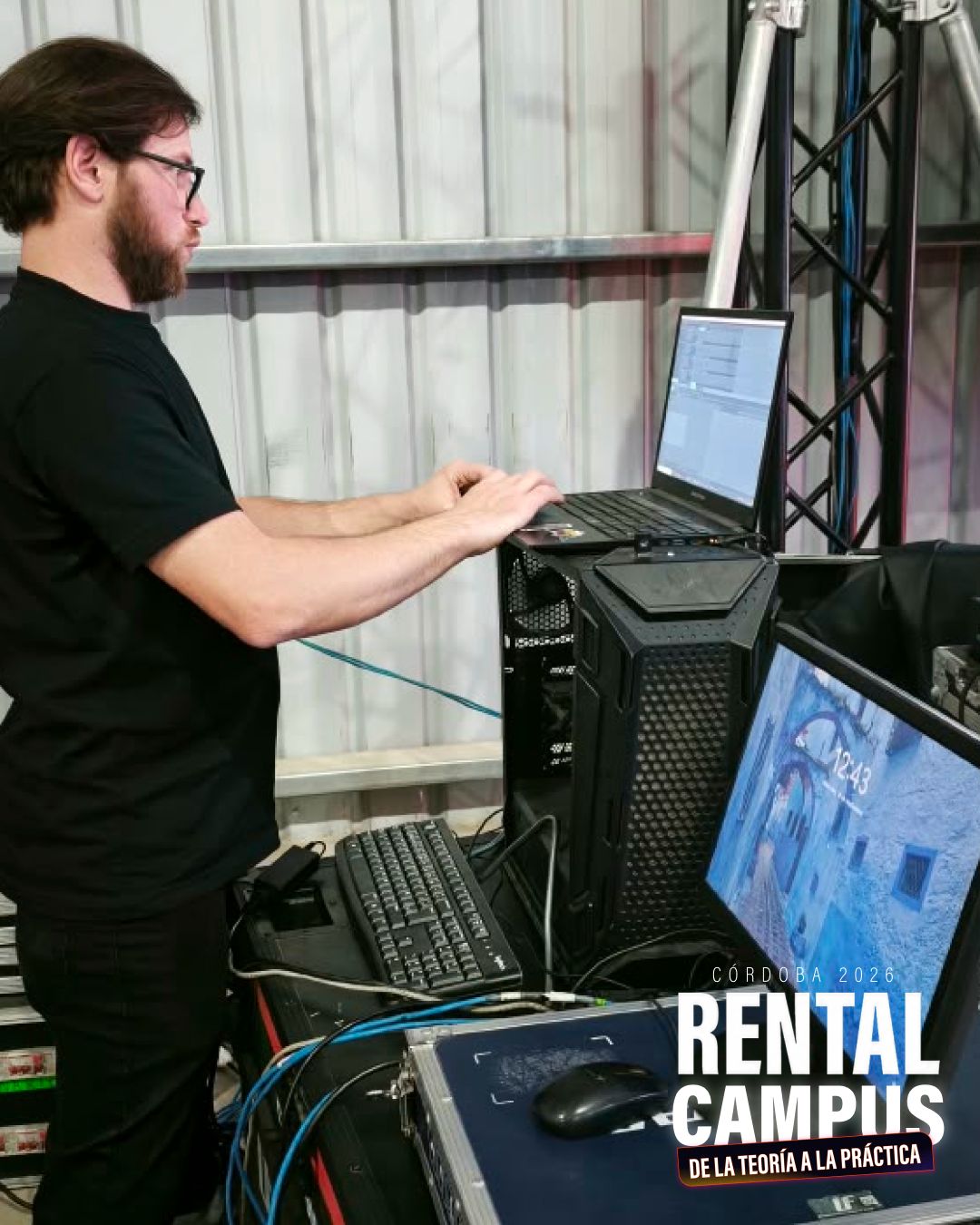 Taller de configuración de videoprocesadores frente a la consola